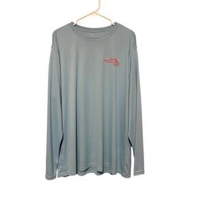 Reel Life Sun Ray Defender Series UPF 50+ Blue American Flag Stretch Fishing XXL